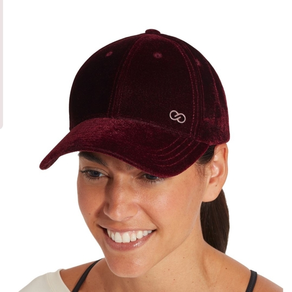 burgundy velvet baseball cap